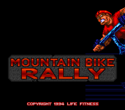 Mountain Bike Rally (USA) Title Screen